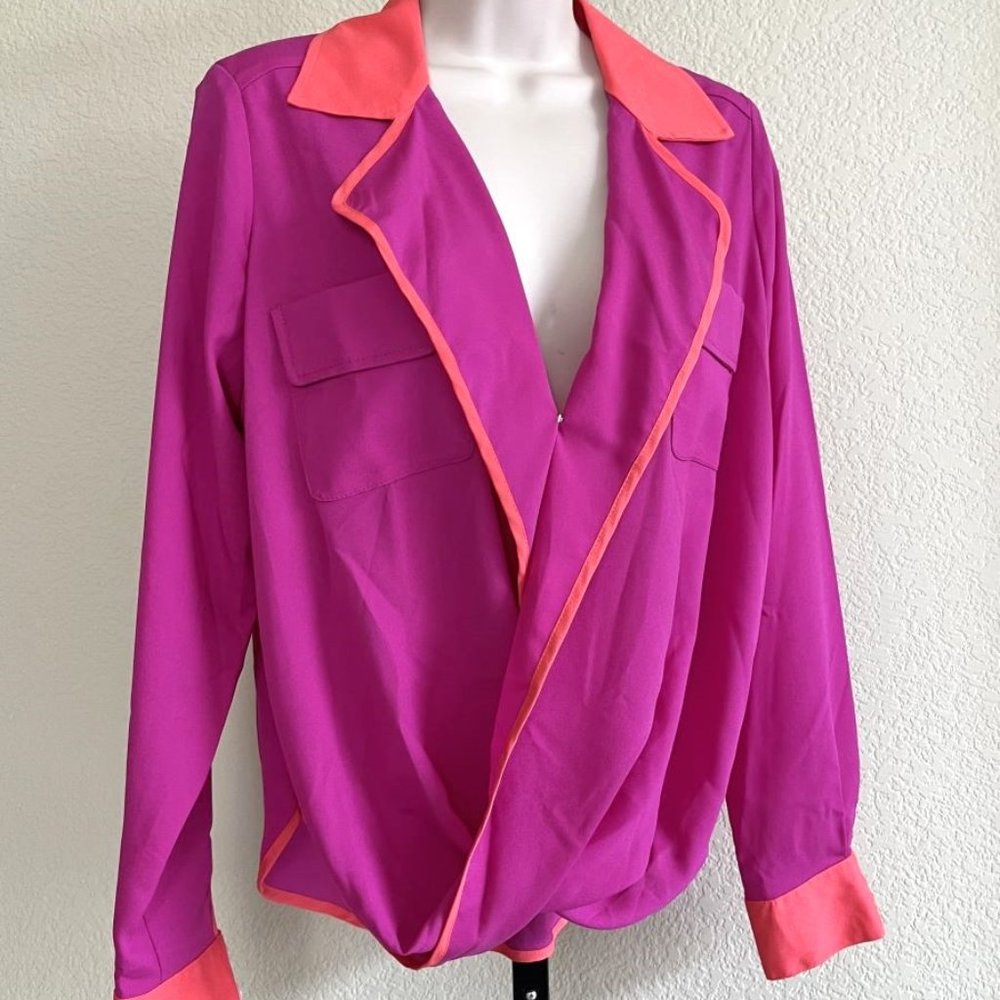 Hutch SMALL Magenta Pajama Wrap Top - NEW